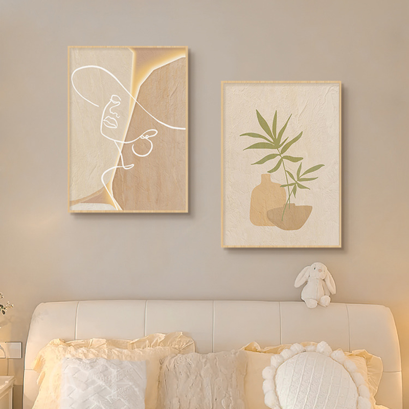 Wooden Cream Style Abstract Li - Korean Lifestyle Aesthetic のレビューと価格