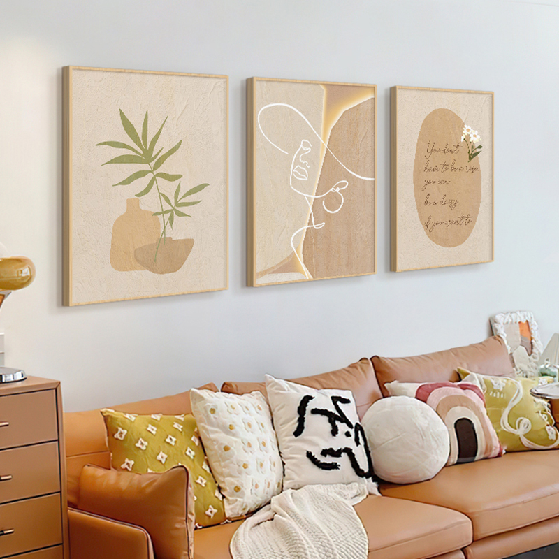 Wooden Cream Style Abstract Li - Korean Lifestyle Aesthetic のレビューと価格