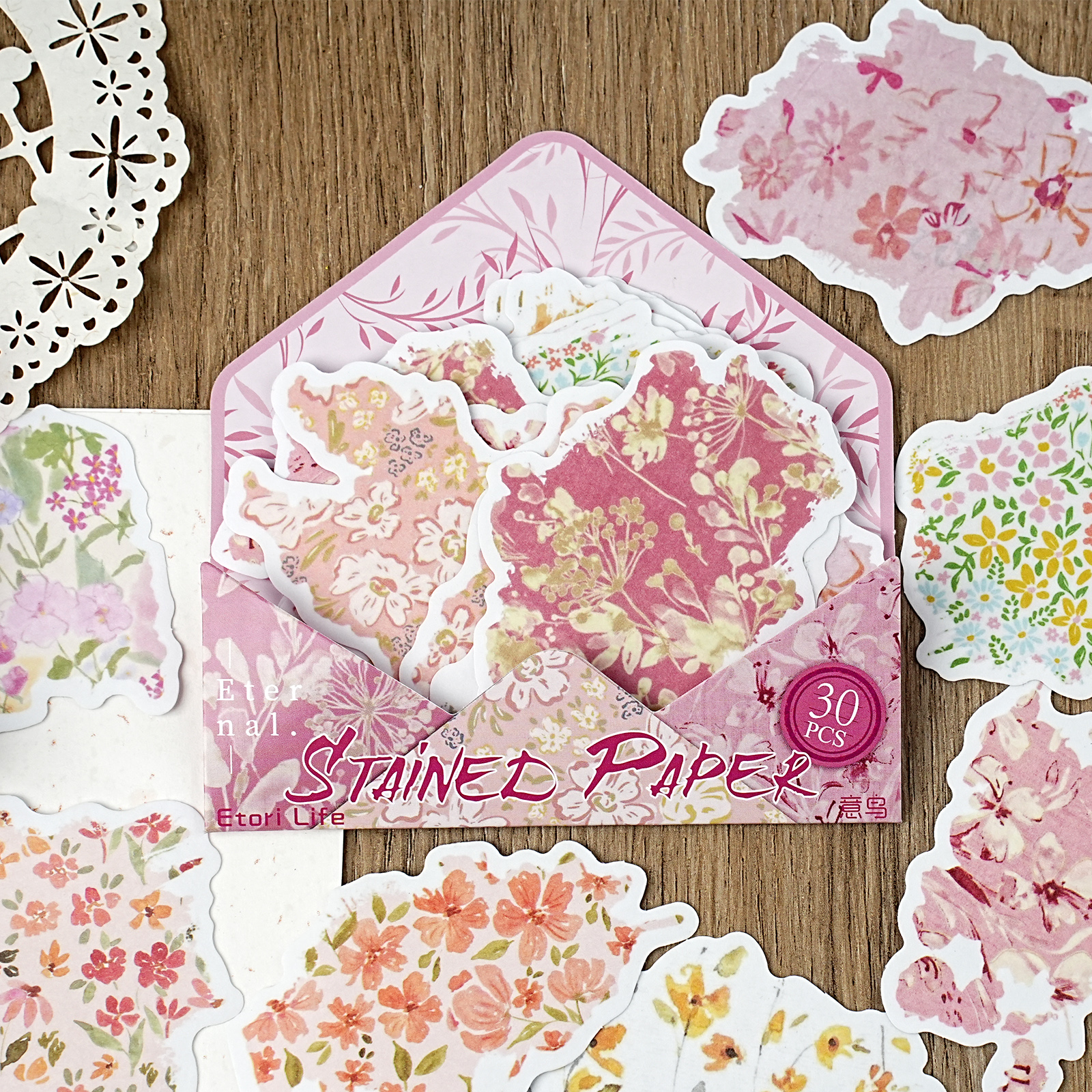 Etori Life 30Pcs Vintage Oil P - Korean Lifestyle Aesthetic のレビューと価格