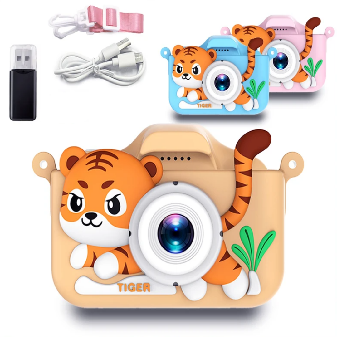 Kids Mini Camera Cartoon Tiger - Korean Boy Lifestyle のレビューと価格