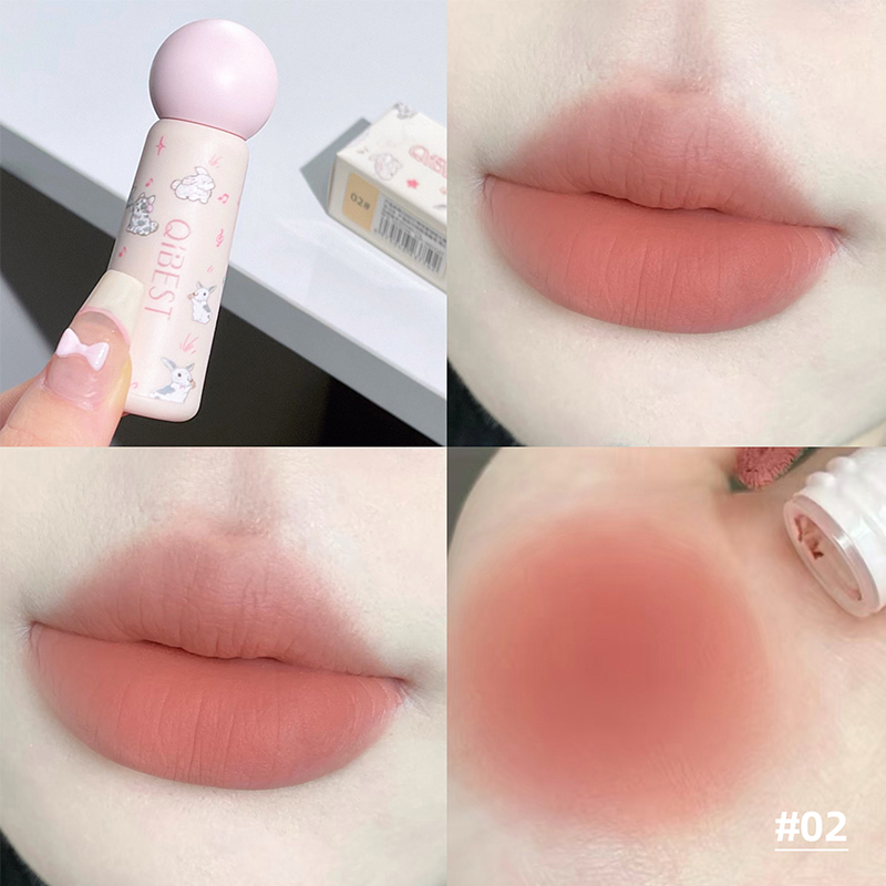QIBEST Nude Matte Lip Mud Wate - Lip Tint Korean のレビューと価格