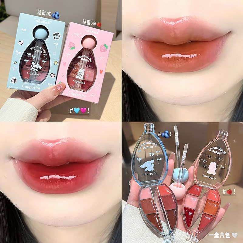 Korean Fashion Six-color Mirro - Lip Tint Korean のレビューと価格