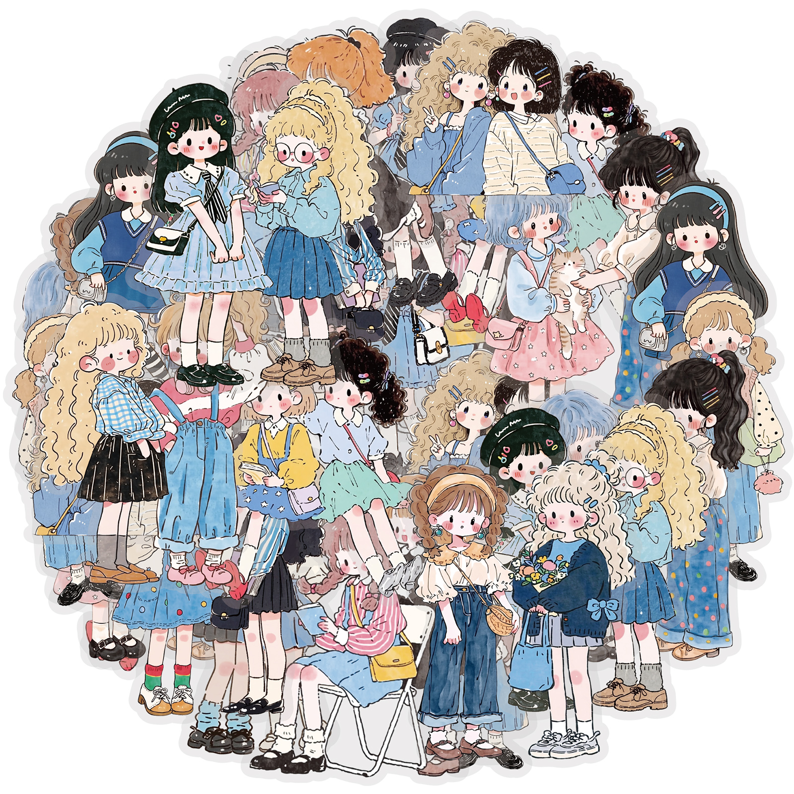 Etori Life Fresh Blue Girl Sti - Korean Lifestyle Aesthetic のレビューと価格