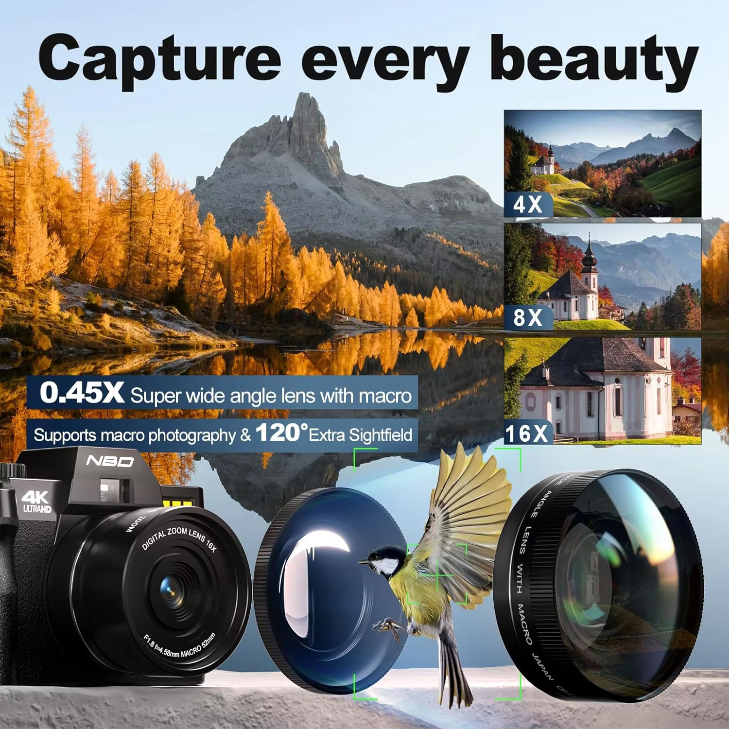NBD 48MP 4K Digital Camera S10 - Traditional Korean Lifestyle のレビューと価格