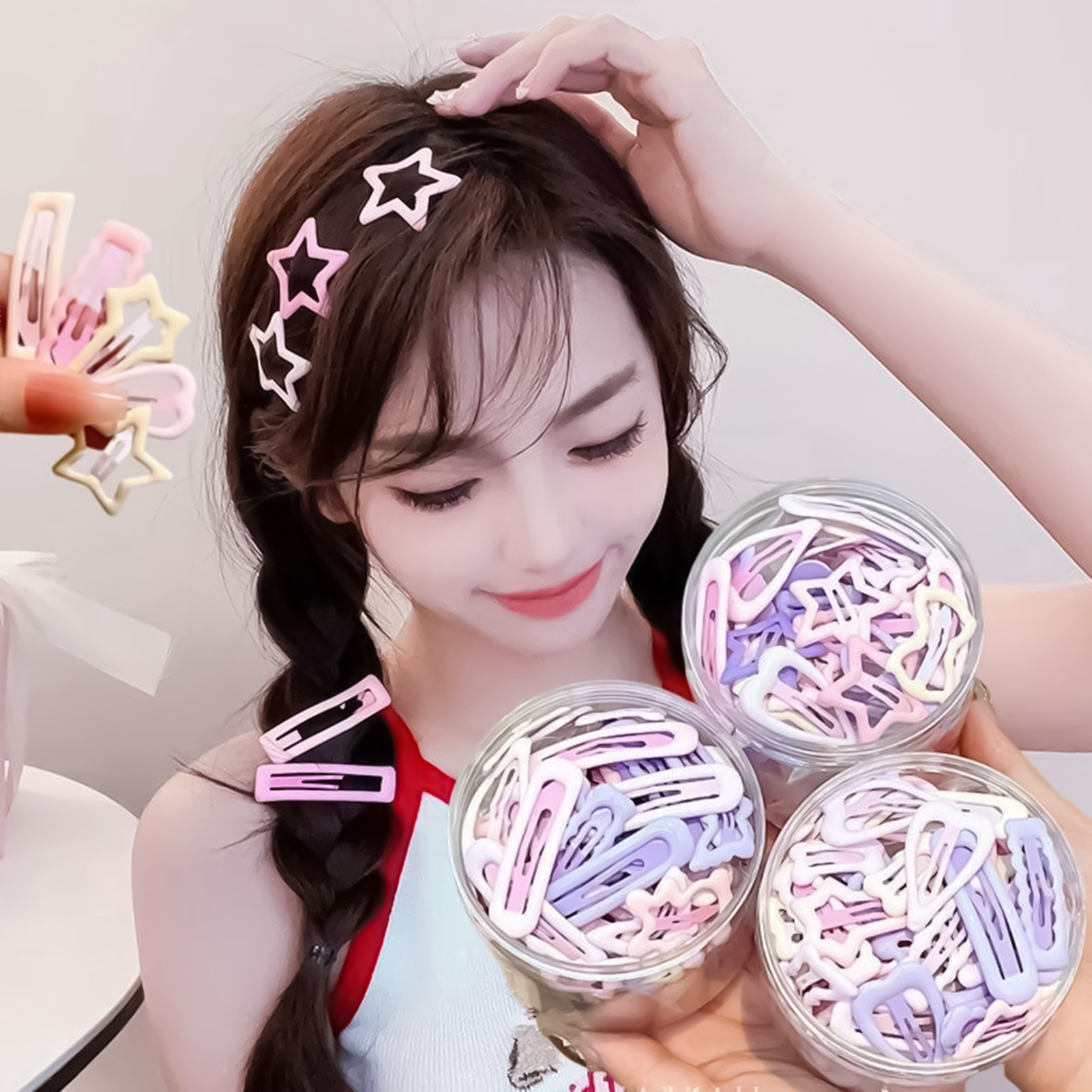 3PCS Sweet Style Headwear Pins - Korean Lifestyle & Kids Boutique のレビューと価格