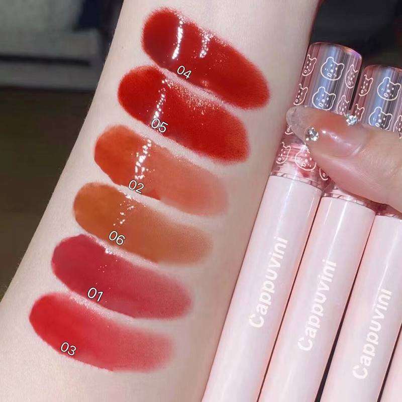 Korean Cherry Red Waterproof M - Lip Tint Korean のレビューと価格