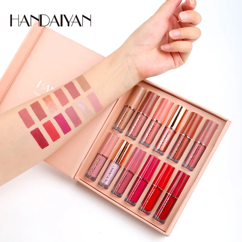 12pcs Moisturizing Liquid Lips - Lip Tint Korean のレビューと価格
