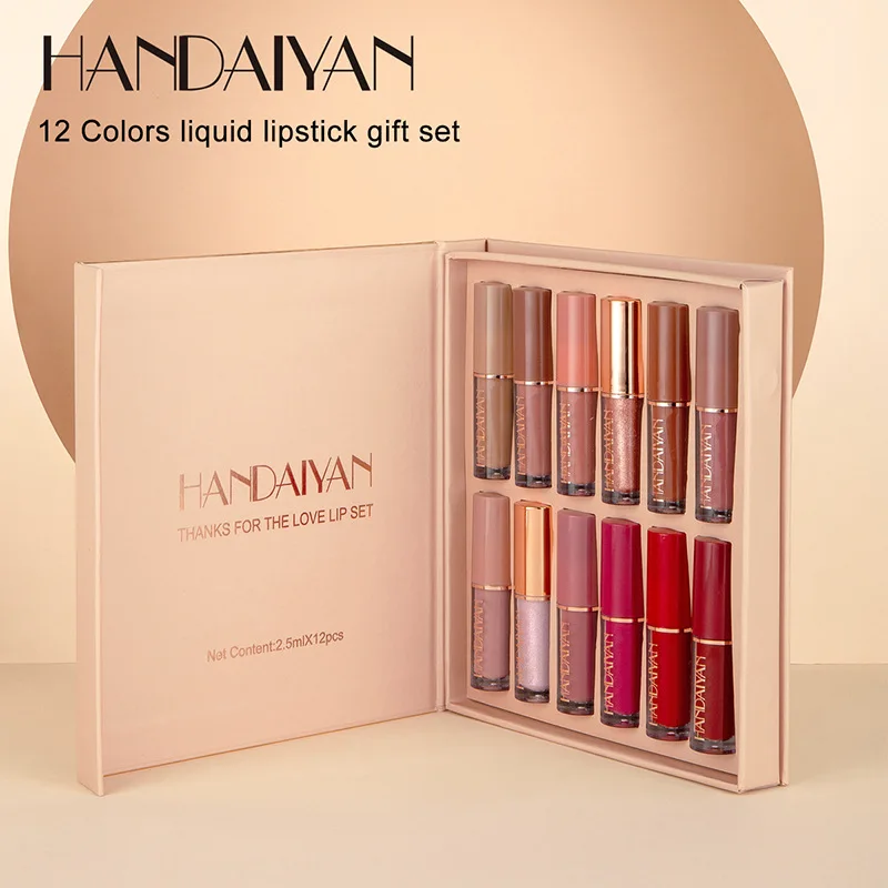 12pcs Moisturizing Liquid Lips - Lip Tint Korean のレビューと価格