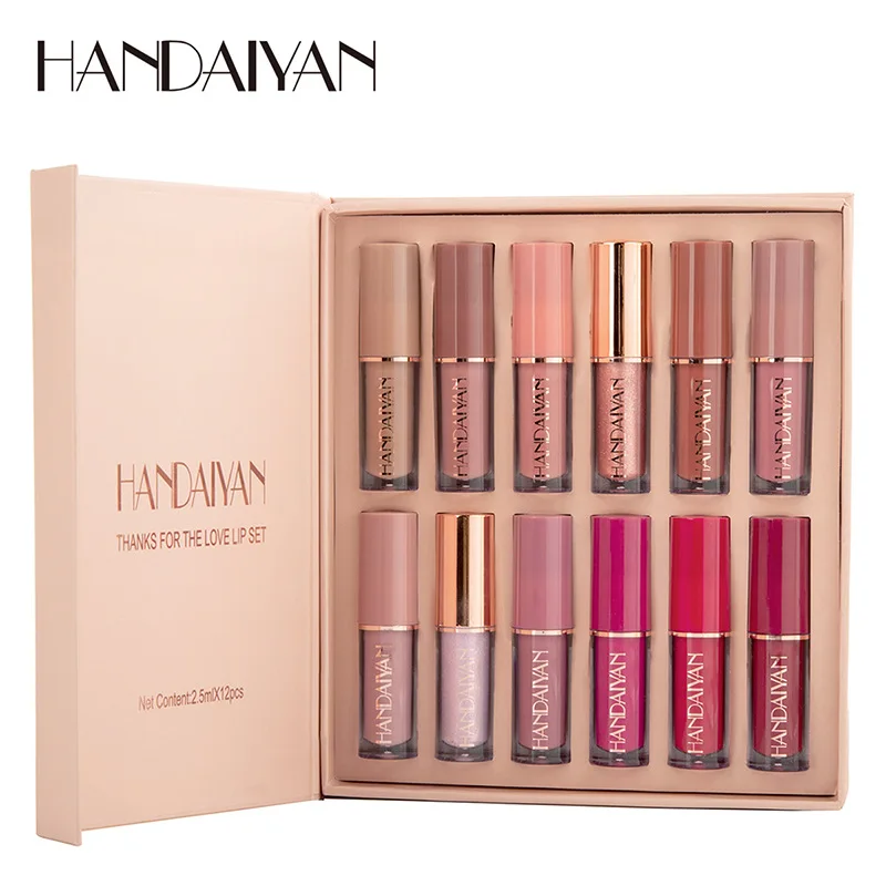 12pcs Moisturizing Liquid Lips - Lip Tint Korean のレビューと価格