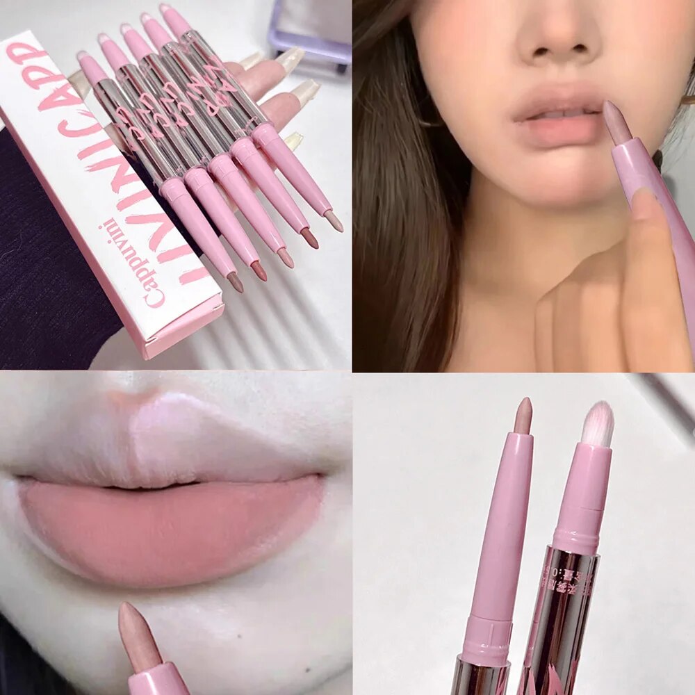 Nude Lip Liner with Lip Brush  - Lip Tint Korean のレビューと価格