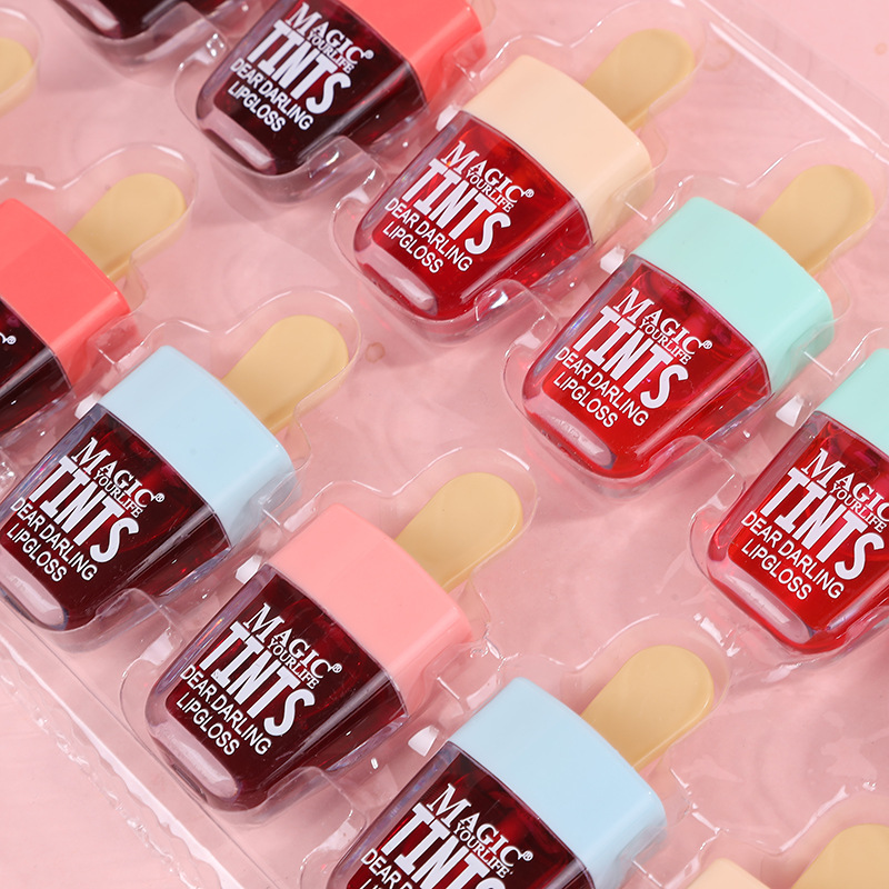 12Pcs Korea Fruit Lip Tint Ice - Lip Tint Korean のレビューと価格