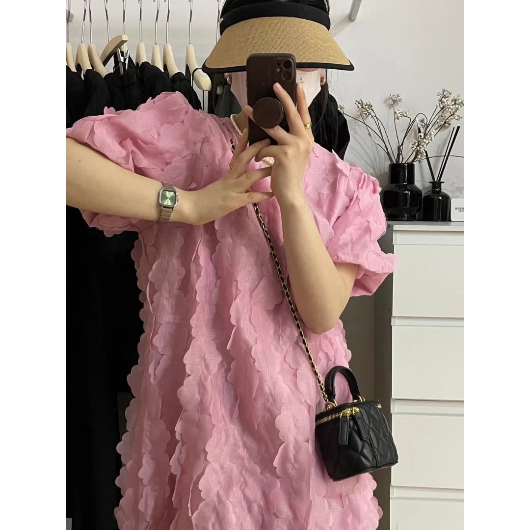 Floral Bubble Sleeve Dress Kor - Korean Lifestyle & Kids Boutique のレビューと価格
